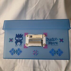 Sanrio Vintage Badtz Maru Hard Plastic Box Blue 1990s